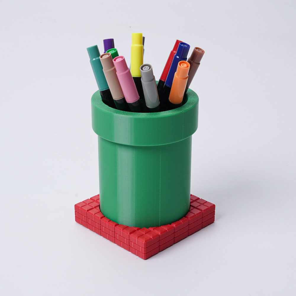 Retro Gaming Desk - 1 Creatieve penhouder, combinatieset van groene