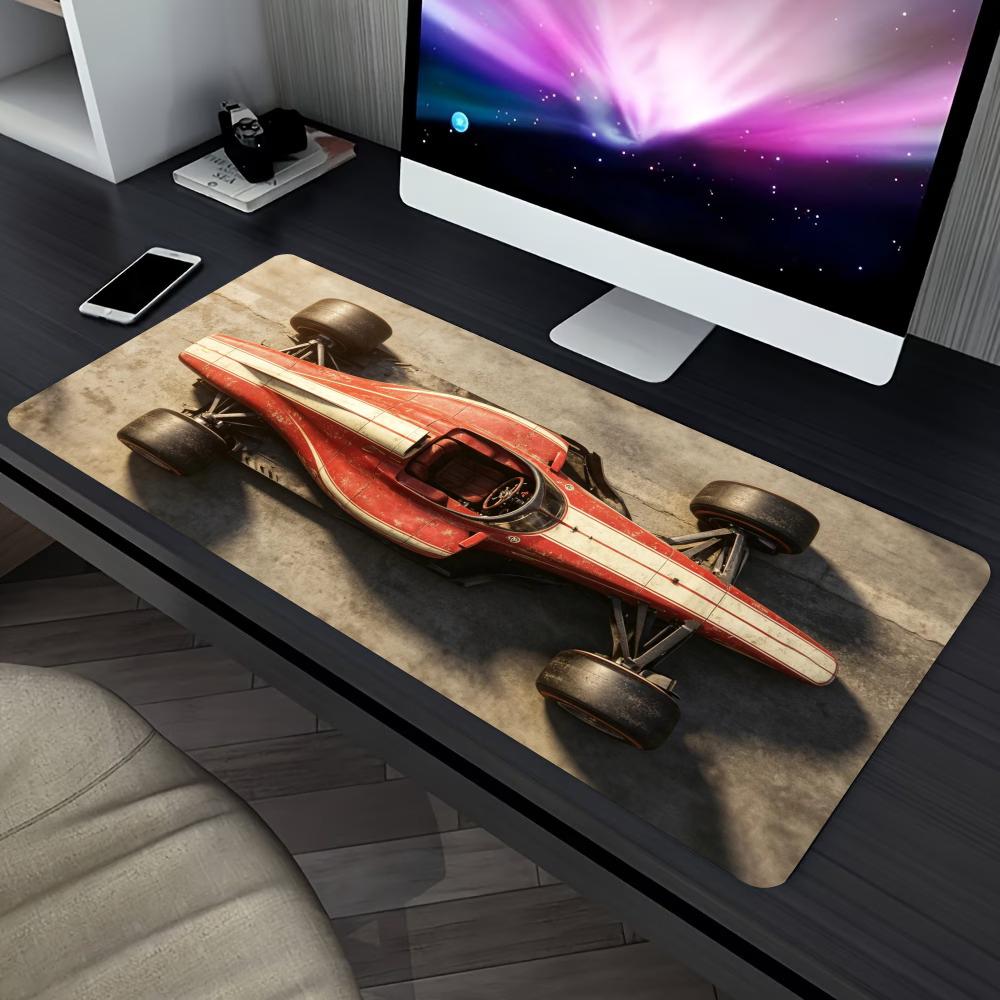 Retro Gaming Desk - Retro Formule Raceauto Uitgebreide Gaming Muismat