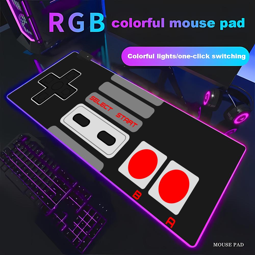 Retro Gaming Desk - RGB Retro Game Controller Grote muismat