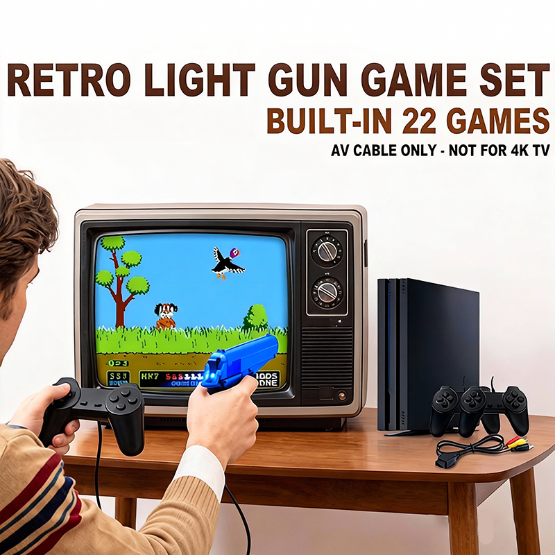 Retro Gaming Console Gun - PS 4-stijl gameconsole set met 22