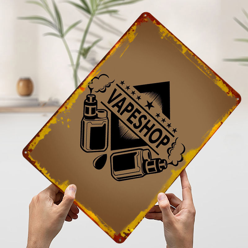 Vape Shop Logo Blik Posters Aa - Retro Gaming Shops recensie en prijs