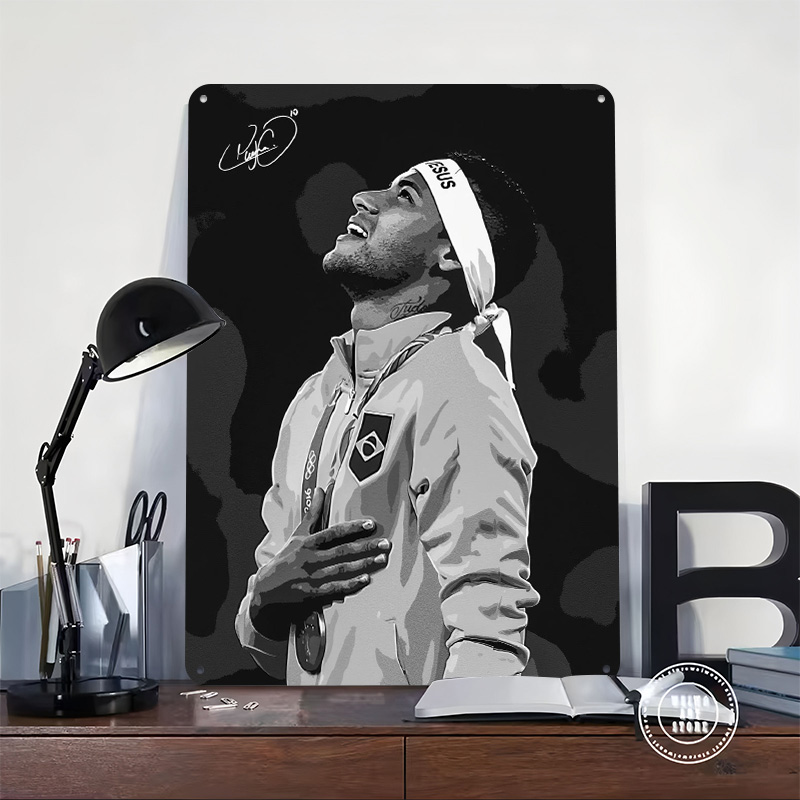 Neymar Jr. Portretposter op ma - Retro Gaming Desk recensie en prijs