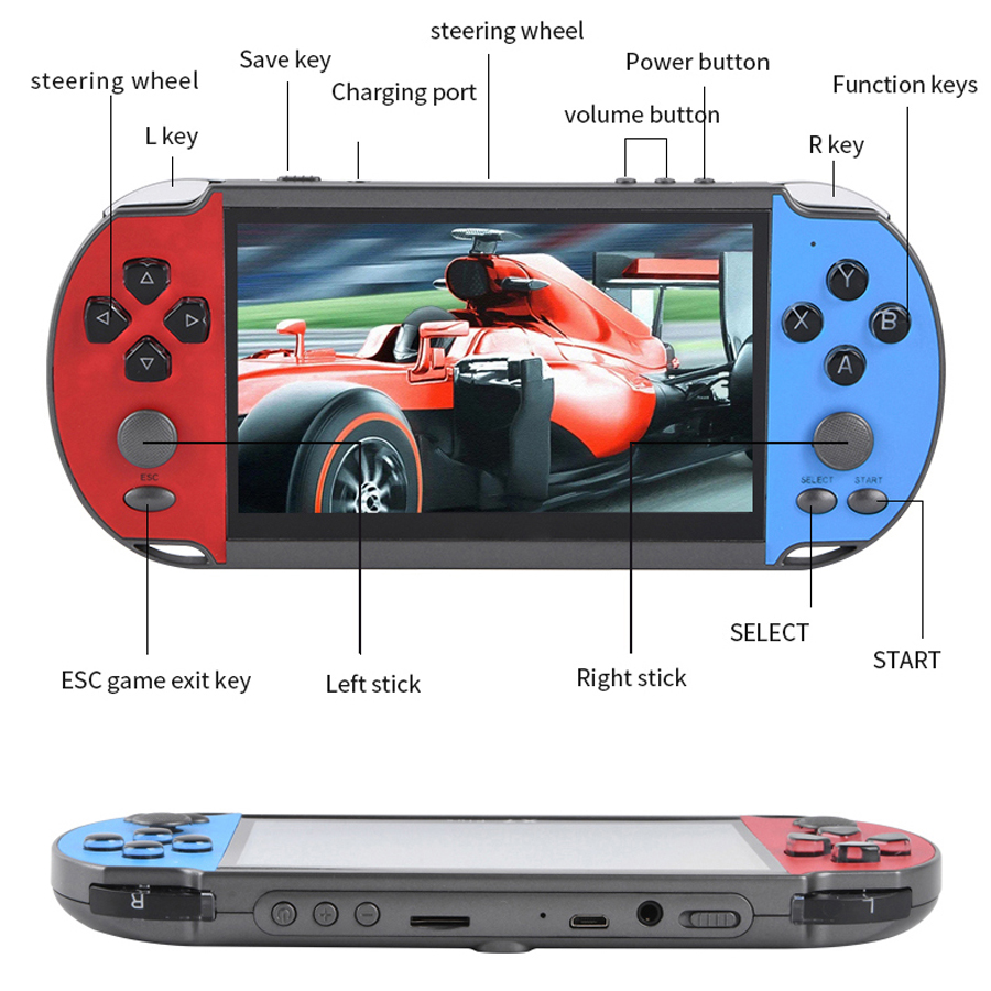 Draagbare Handheld Videogame T - Retro Gaming Download recensie en prijs